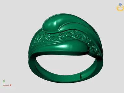 Women Plain Ring STL Models Womens Ring 3dmodels 3D print model 3D print model 17