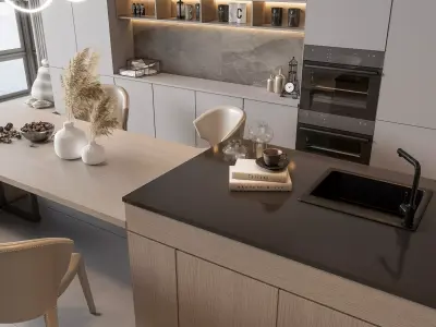 Dining room Dining interior Dining table 31 3D model