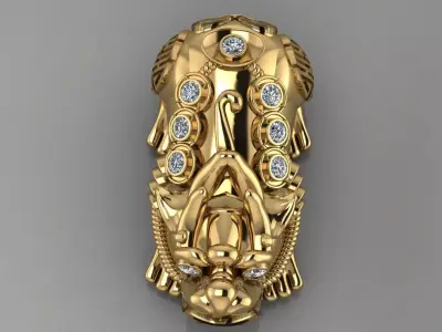 Pisive Chinese Sign Pendant 3D print model