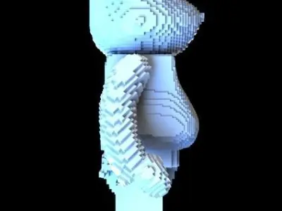 BearBrick Vox 3D model