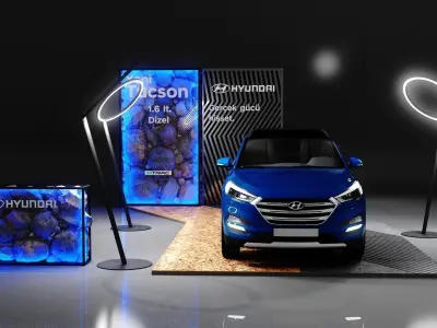 Car Display Stand for SUV 3D model