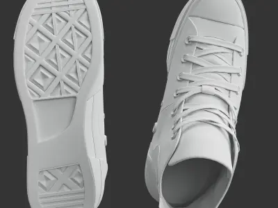  Converse HighTop Sneakers 3D model