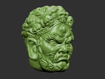 Tibetan Buddha Head 3D print model