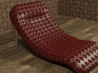 Theraphy Couch Free low-poly 3D model