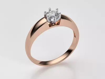 Diamond ring 3D print model