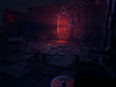 Old Dungeon Low-poly 3D model