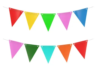Fagnon Garland Banner 3D model