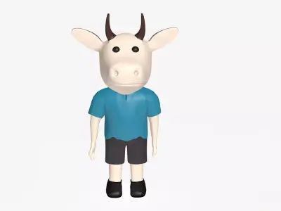 Cartoon Cow 3D model