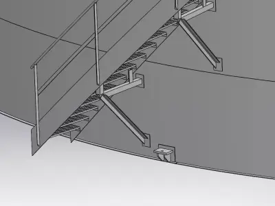 Industrial tank 3D model 3D model