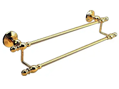 Ottoman Saffron Towel Long Double 3D model