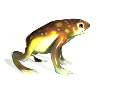 CANE TOAD Low-poly 3D model