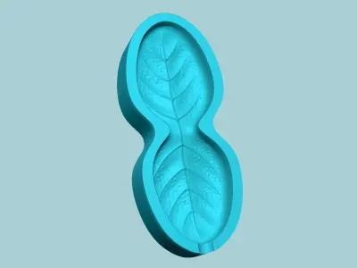 Thyme Leaf Mold - Artificial Herb Molding Tool 3D print model