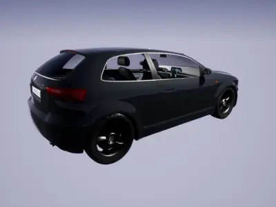 4X4 Car Rigged With LOD for Game Low-poly 3D model