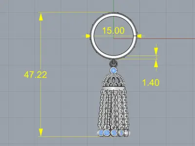 Brush ring - Yana jewelry 3D print model