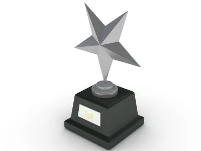 Star Trophy Awards 3D model