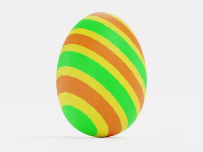 -Easter Egg V5- Low-poly 3D model