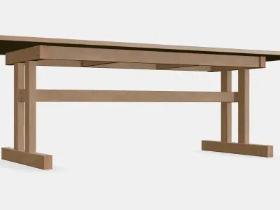 KLIMPFJALL Dining table Low-poly 3D model