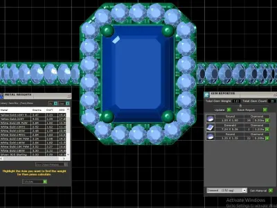 Diamond Emerald Ring 3D print model