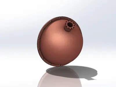 Heat exchanger type shell and tube 3D print model