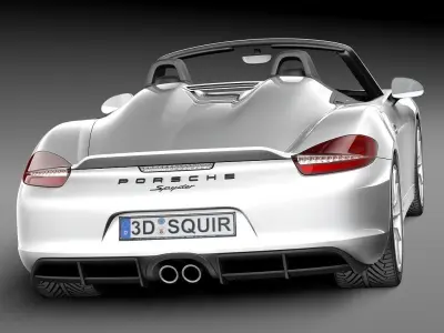 Porsche Boxster Spyder 2016 3D model
