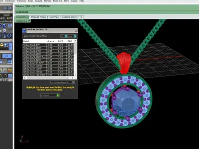 Luxury 3D Pendant Model with Stunning Design 3D print model