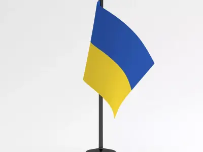 Table Flag Ukraine 3D model
