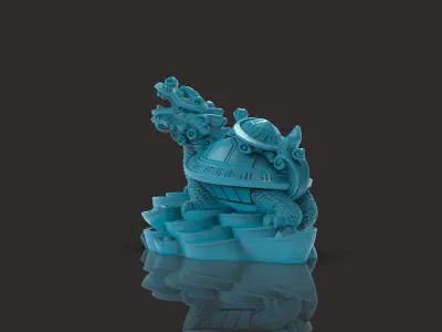 Ivory Dragon Tortoise 3D print model
