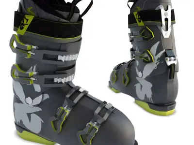 Ski Shoes 3D model