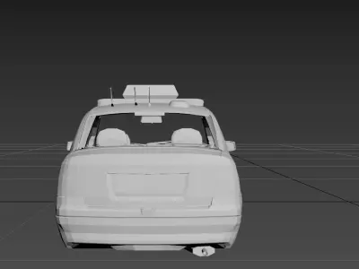 Vauxhall Astra MK4 2004 and Met Police Lightbar  3D model