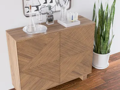 Modern Bar Cabinet 3D model