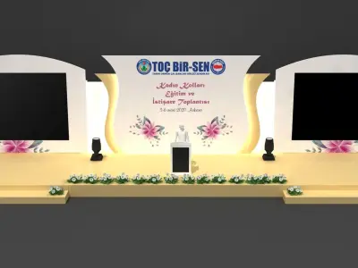 Woman Days Stage Decor 102 3D model