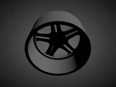 M6 OEM scalable and printable rims 3D print model