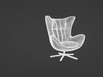 Modern Comfy Designer Chair 3D Model   3D model