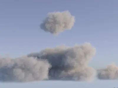 Realistic 3D Clouds - Voxels - VDB Cache Data 3D model