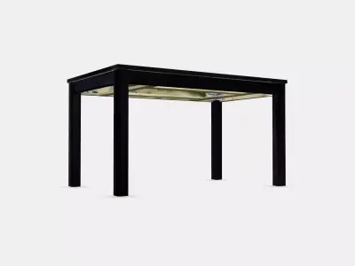 LANEBERG extendable table Low-poly 3D model