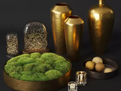 Rh Decoration set 3D model