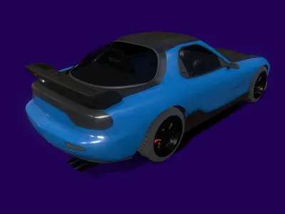 Sonic sports car 3D model