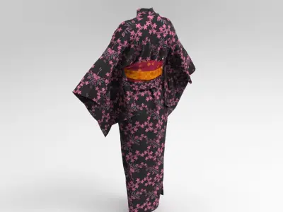 Yukata Dress 3D model