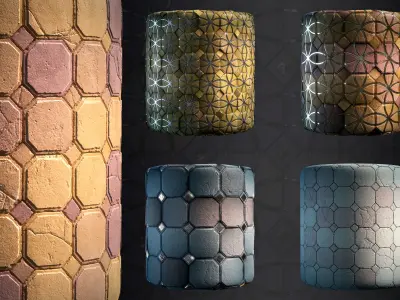 Stone Floor Material - VOL 17 - Maps - SBsar Texture