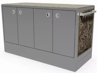 Trolley car bar 3D model