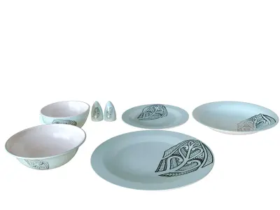 Maori Plates 3D model