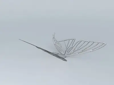 Butterfly Sculpture Free 3D model