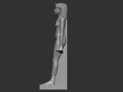 Egyptian Queen Cleopatra statue 3D print model 3D print model