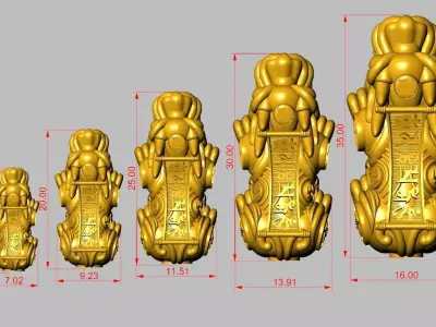 5 Pixiu Face Bracelet-Unicorn bracelet 02 3D print model