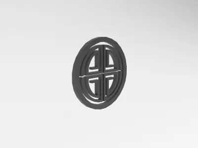 China Type Decoration v1 001 Low-poly 3D model