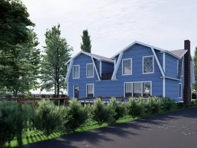 colonial house 3D model