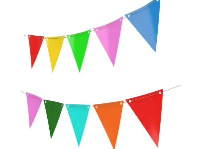 Fagnon Garland Banner 3D model