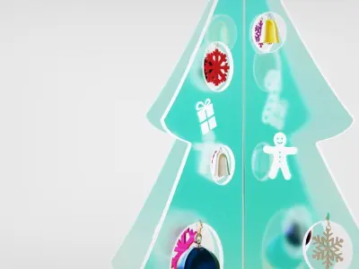 Christmas LED Tree 3D model 3D model