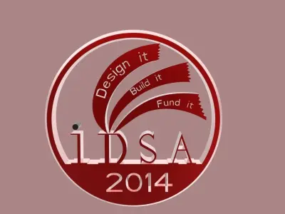 idsa lapel pin  Free 3D model