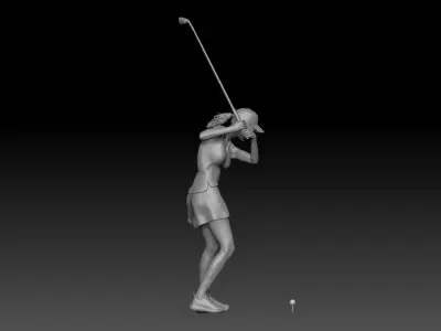 GOLF GIRL WOMAN 1 3D print model